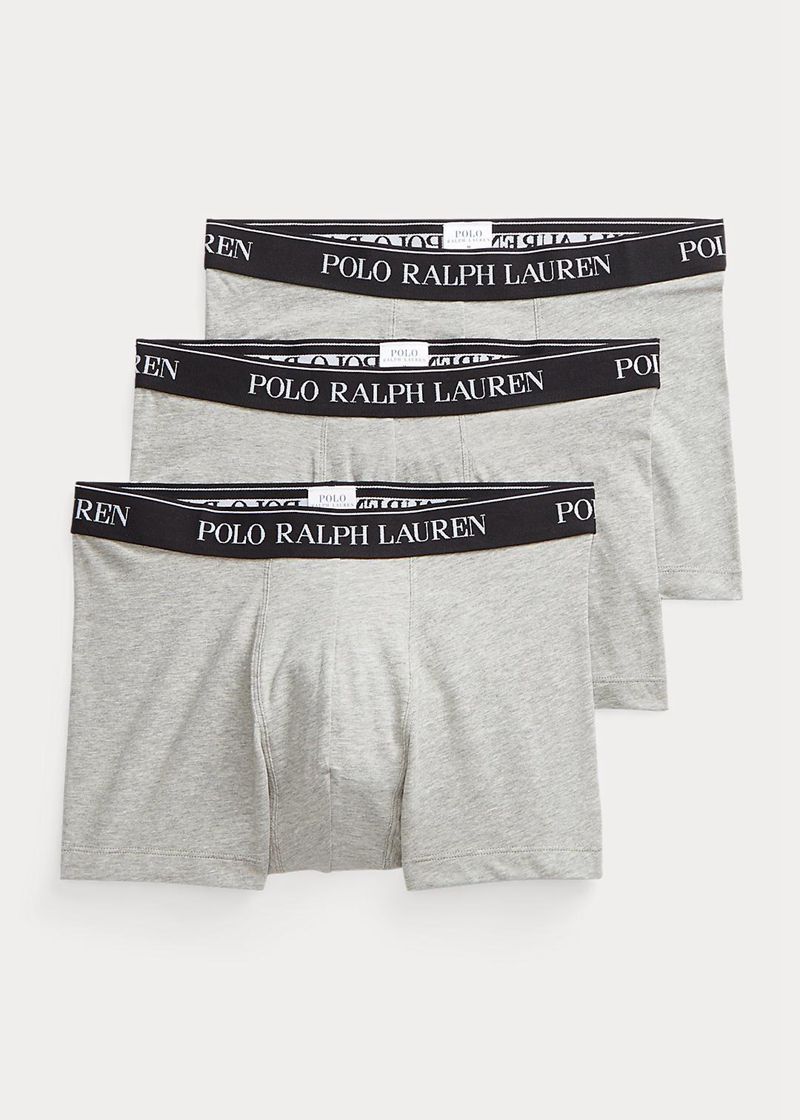 Calzoncillos Polo Ralph Lauren Hombre Stretch Cotton Shorts 3-Pack Chile Gris JZASD-6315